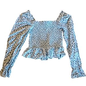 Janie and Jack Patterned Blouse, Kids Size 10